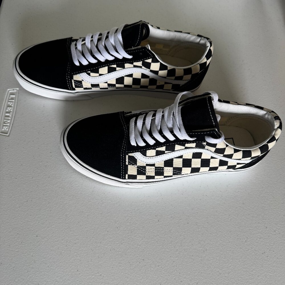 Vans old skool low checkboard new